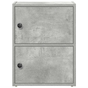 vidaXL Bookcase Concrete Grey 40x24x52 cm Engineered Wood