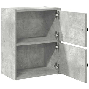 vidaXL Bookcase Concrete Grey 40x24x52 cm Engineered Wood