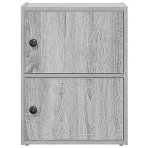 vidaXL Bookcase Grey Sonoma 40x24x52 cm Engineered Wood