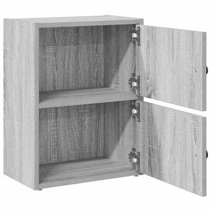 vidaXL Bookcase Grey Sonoma 40x24x52 cm Engineered Wood