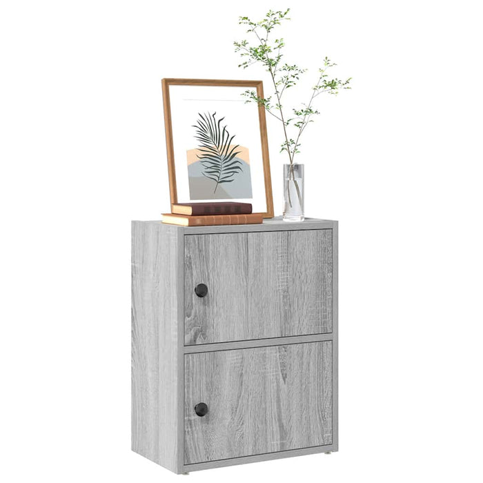 vidaXL Bookcase Grey Sonoma 40x24x52 cm Engineered Wood