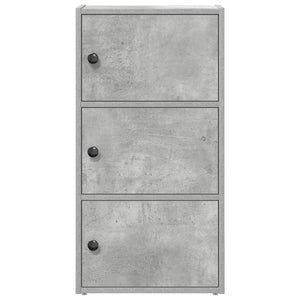 vidaXL Bookcase Concrete Grey 40x24x77 cm Engineered Wood