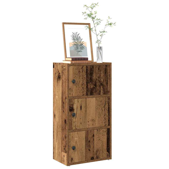 vidaXL Bookcase Old Wood 40x24x77 cm Engineered Wood