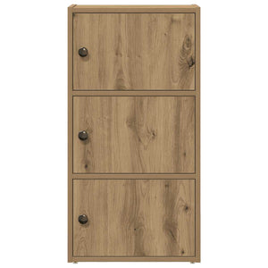 vidaXL Bookcase Artisan Oak 40x24x77 cm Engineered Wood