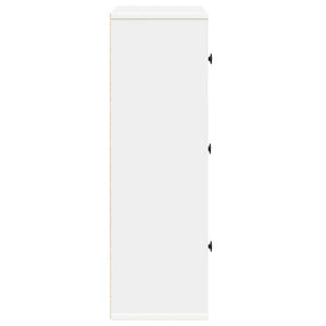 vidaXL Bookcase White 60x24x76.5 cm Engineered Wood