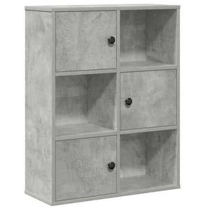 vidaXL Bookcase Concrete Grey 60x24x76.5 cm Engineered Wood