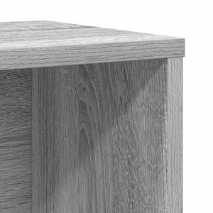 vidaXL Bookcase Grey Sonoma 60x24x76.5 cm Engineered Wood