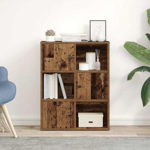 vidaXL Bookcase Old Wood 60x24x76.5 cm Engineered Wood