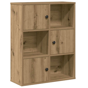 vidaXL Bookcase Artisan Oak 60x24x76.5 cm Engineered Wood