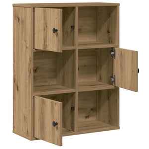 vidaXL Bookcase Artisan Oak 60x24x76.5 cm Engineered Wood