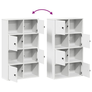 vidaXL Bookcase White 60x24x101.5 cm Engineered Wood