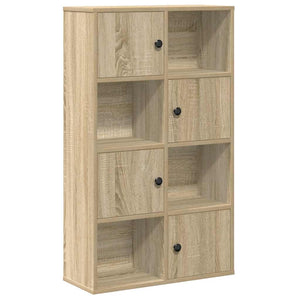 vidaXL Bookcase Sonoma Oak 60x24x101.5 cm Engineered Wood