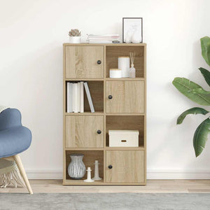 vidaXL Bookcase Sonoma Oak 60x24x101.5 cm Engineered Wood