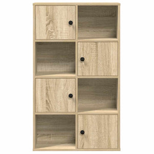 vidaXL Bookcase Sonoma Oak 60x24x101.5 cm Engineered Wood