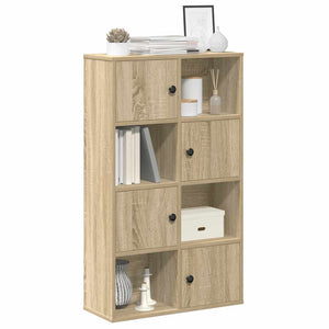 vidaXL Bookcase Sonoma Oak 60x24x101.5 cm Engineered Wood