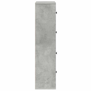 vidaXL Bookcase Concrete Grey 60x24x101.5 cm Engineered Wood