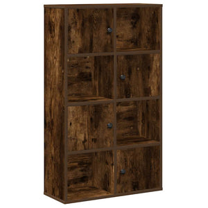 vidaXL Bookcase Smoked Oak 60x24x101.5 cm Engineered Wood