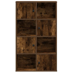 vidaXL Bookcase Smoked Oak 60x24x101.5 cm Engineered Wood