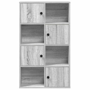 vidaXL Bookcase Grey Sonoma 60x24x101.5 cm Engineered Wood