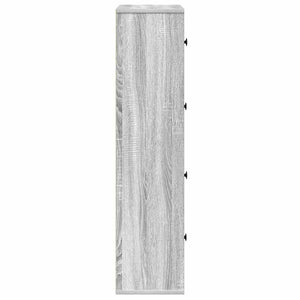 vidaXL Bookcase Grey Sonoma 60x24x101.5 cm Engineered Wood