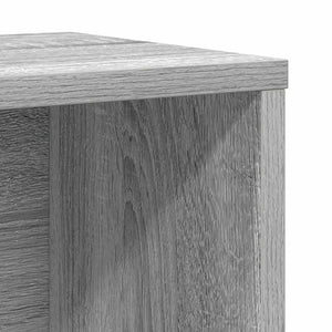 vidaXL Bookcase Grey Sonoma 60x24x101.5 cm Engineered Wood