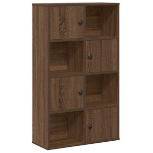 vidaXL Bookcase Brown Oak 60x24x101.5 cm Engineered Wood