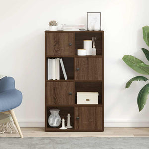 vidaXL Bookcase Brown Oak 60x24x101.5 cm Engineered Wood