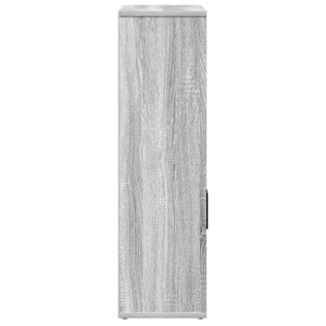 vidaXL Bookcase Grey Sonoma 60x24x85 cm Engineered Wood