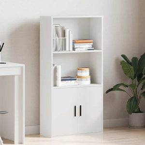 vidaXL Bookcase White 60x24x120 cm Engineered Wood