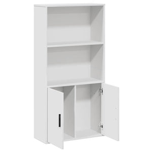 vidaXL Bookcase White 60x24x120 cm Engineered Wood