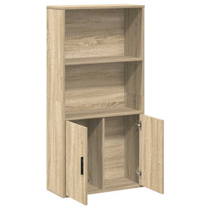 vidaXL Bookcase Sonoma Oak 60x24x120 cm Engineered Wood