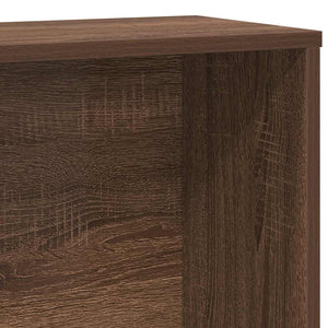 vidaXL Bookcase Brown Oak 60x24x120 cm Engineered Wood