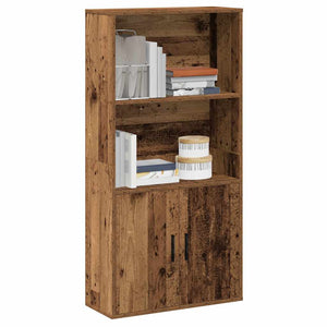 vidaXL Bookcase Old Wood 60x24x120 cm Engineered Wood