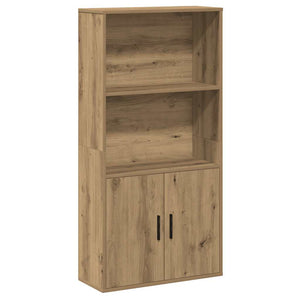 vidaXL Bookcase Artisan Oak 60x24x120 cm Engineered Wood