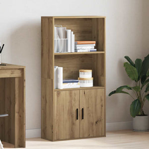 vidaXL Bookcase Artisan Oak 60x24x120 cm Engineered Wood