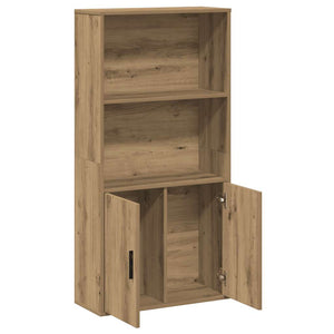 vidaXL Bookcase Artisan Oak 60x24x120 cm Engineered Wood