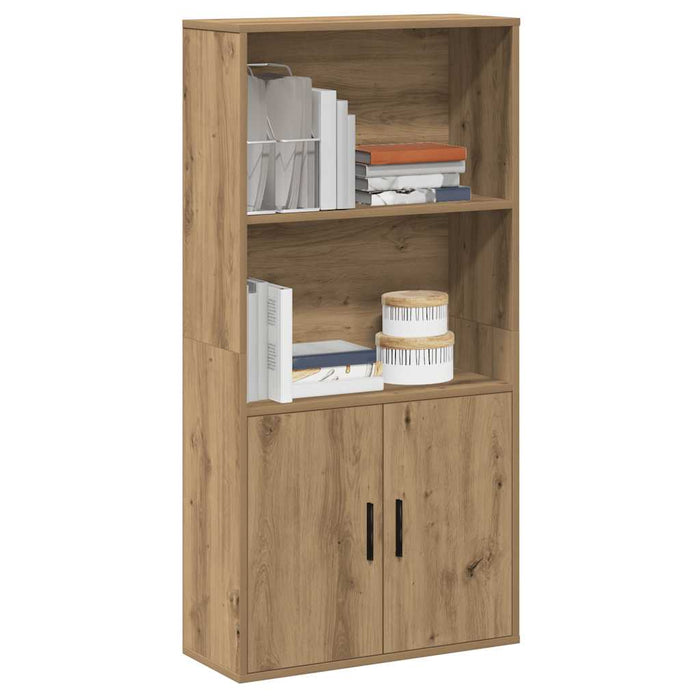 vidaXL Bookcase Artisan Oak 60x24x120 cm Engineered Wood