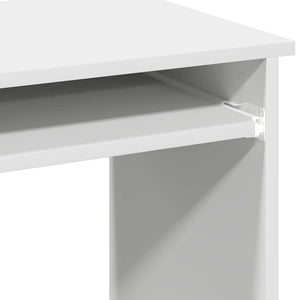 vidaXL Desk with Shelves White 84x40x78 cm Engineered Wood