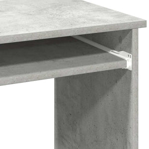 vidaXL Desk with Shelves Concrete Grey 84x40x78 cm Engineered Wood