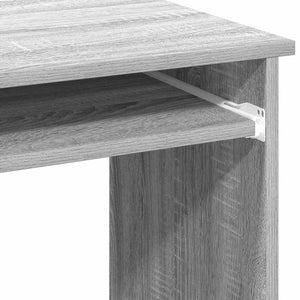 vidaXL Desk with Shelves Grey Sonoma 84x40x78 cm Engineered Wood