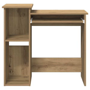 vidaXL Desk with Shelves Artisan Oak 84x40x78 cm Engineered Wood