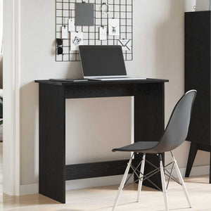 vidaXL Desk Black 84x40x75 cm Engineered Wood