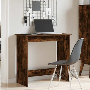 vidaXL Desk Smoked Oak 84x40x75 cm Engineered Wood