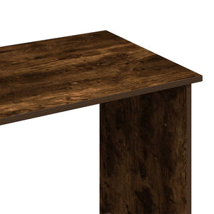 vidaXL Desk Smoked Oak 84x40x75 cm Engineered Wood