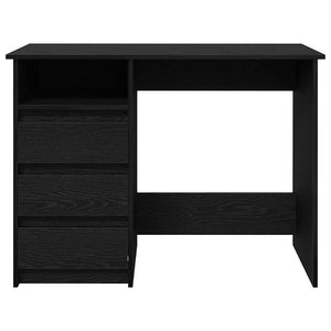 vidaXL Desk Black 102x50x75 cm Engineered Wood