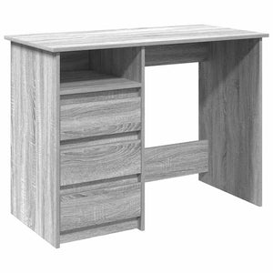 vidaXL Desk Grey Sonoma 102x50x75 cm Engineered Wood