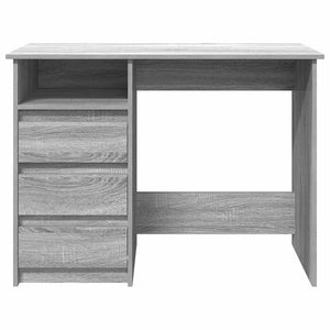 vidaXL Desk Grey Sonoma 102x50x75 cm Engineered Wood