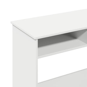 vidaXL Desk White 80x40x75 cm Engineered Wood