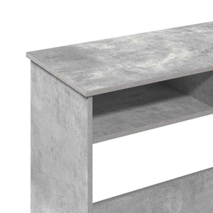 vidaXL Desk Concrete Grey 80x40x75 cm Engineered Wood