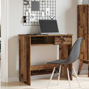 vidaXL Desk Old Wood 80x40x75 cm Engineered Wood